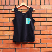 T-shirt c/ alças Banana