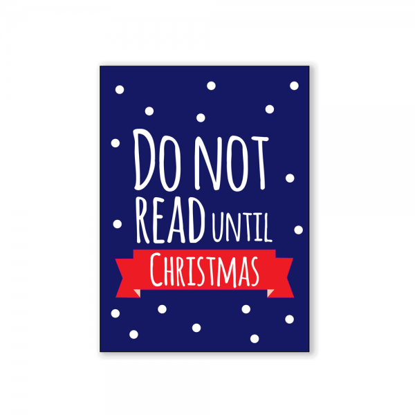 Do not read until christmas